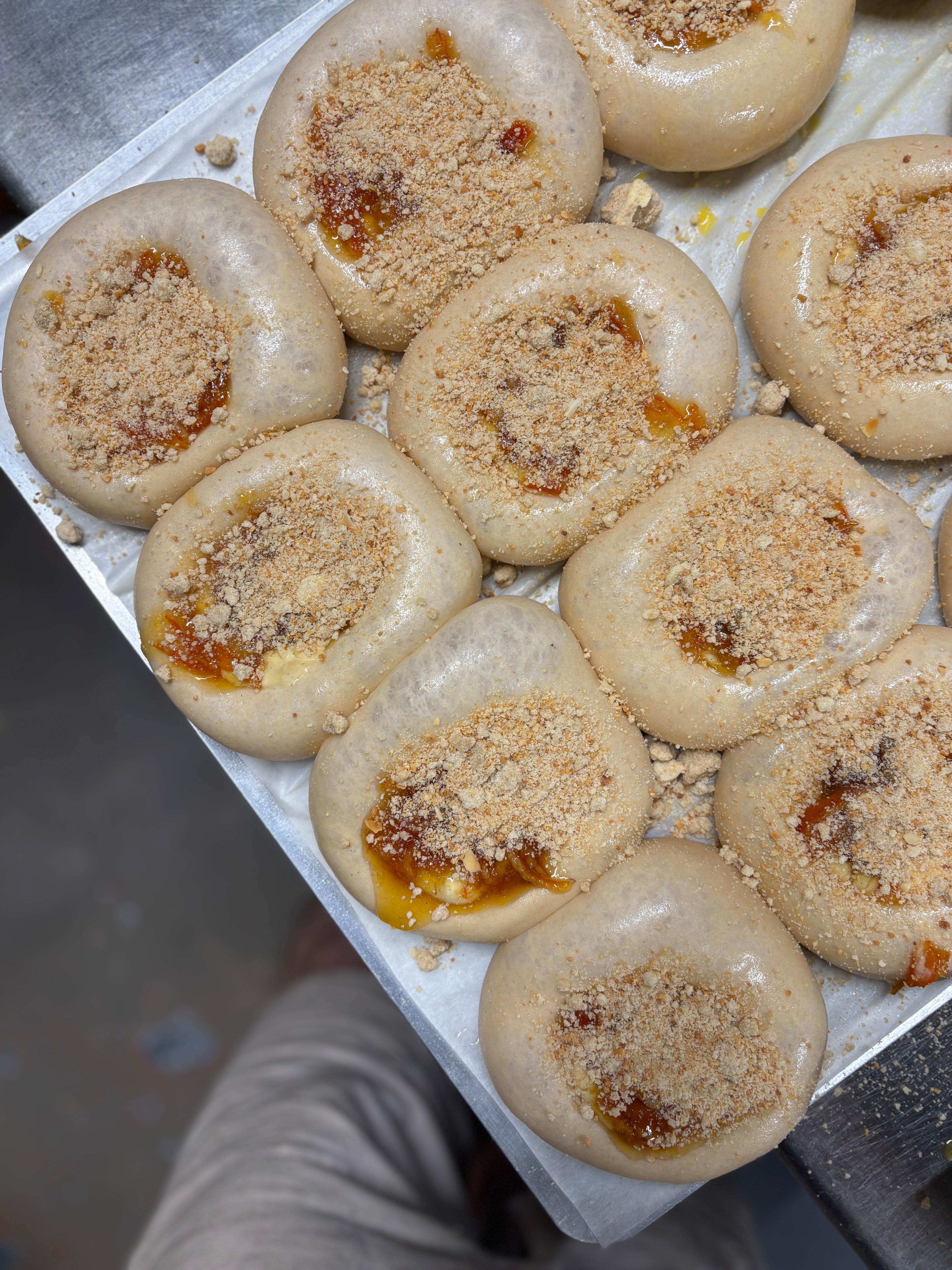 Blood Orange Marmalade & Custard bun