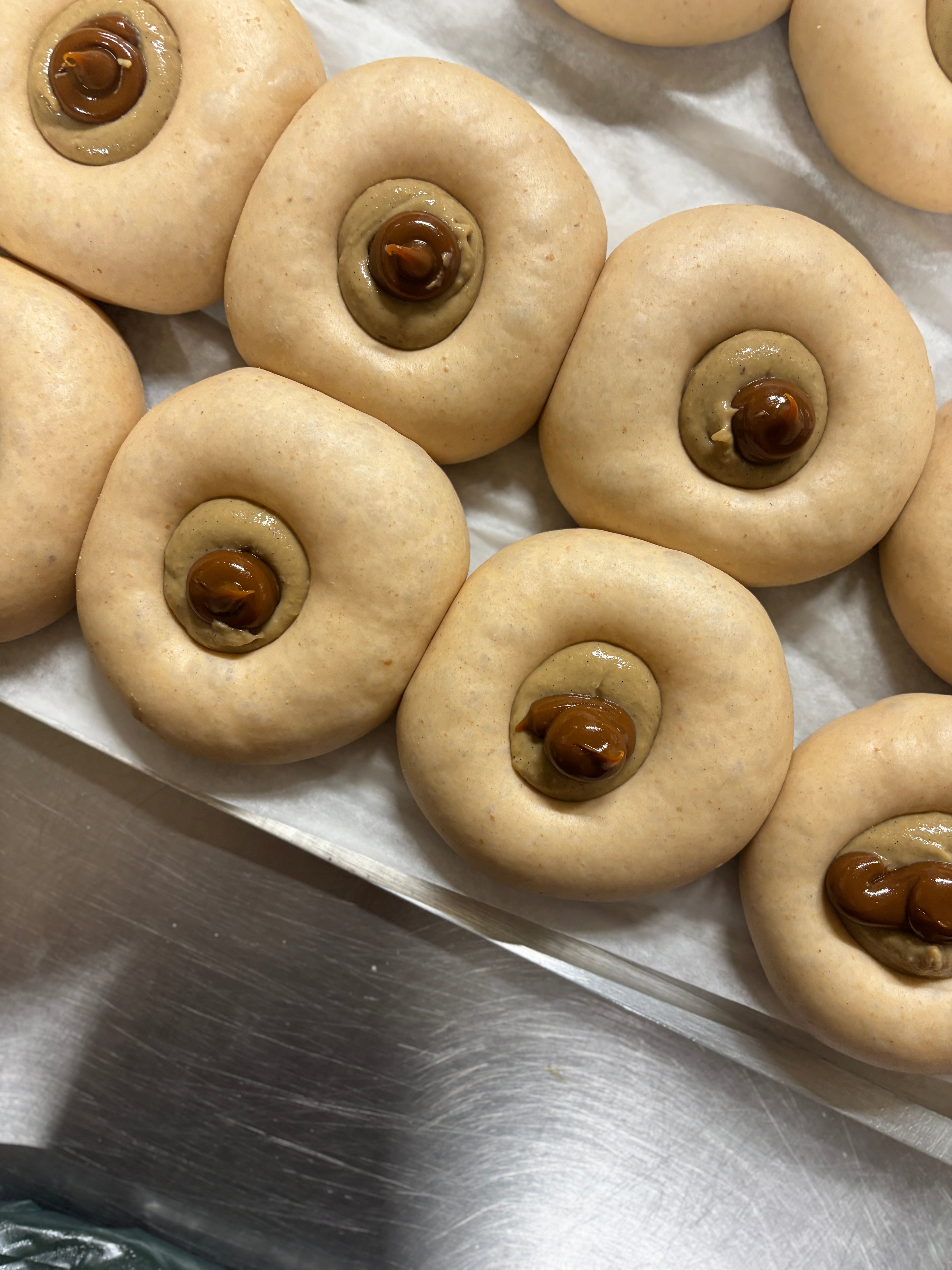 Espresso custard bun