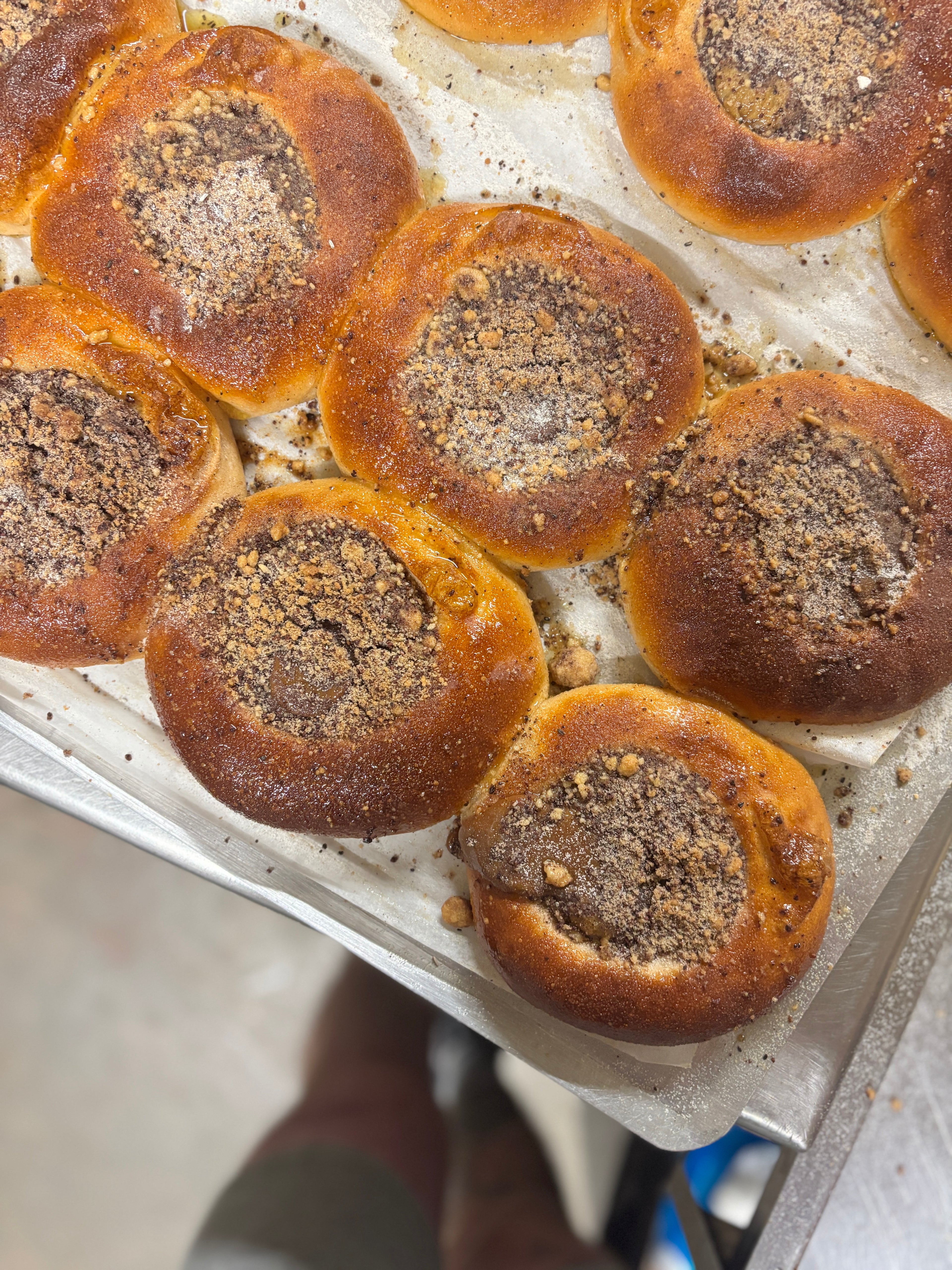 Espresso custard bun