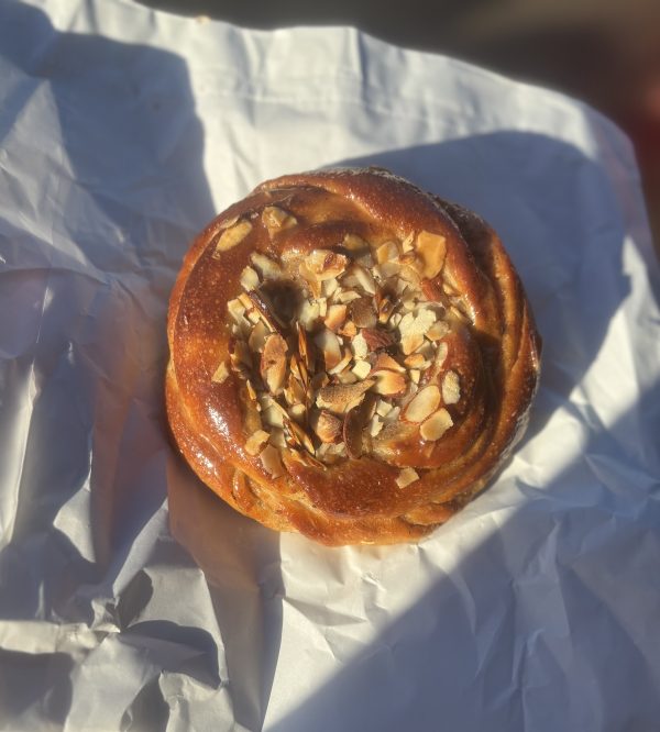 almond bun by solo bread artisan bakery wirral