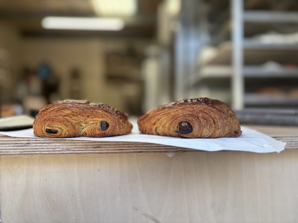 Pain au chocolate made by solo bread bakery, wirral, available for pre order